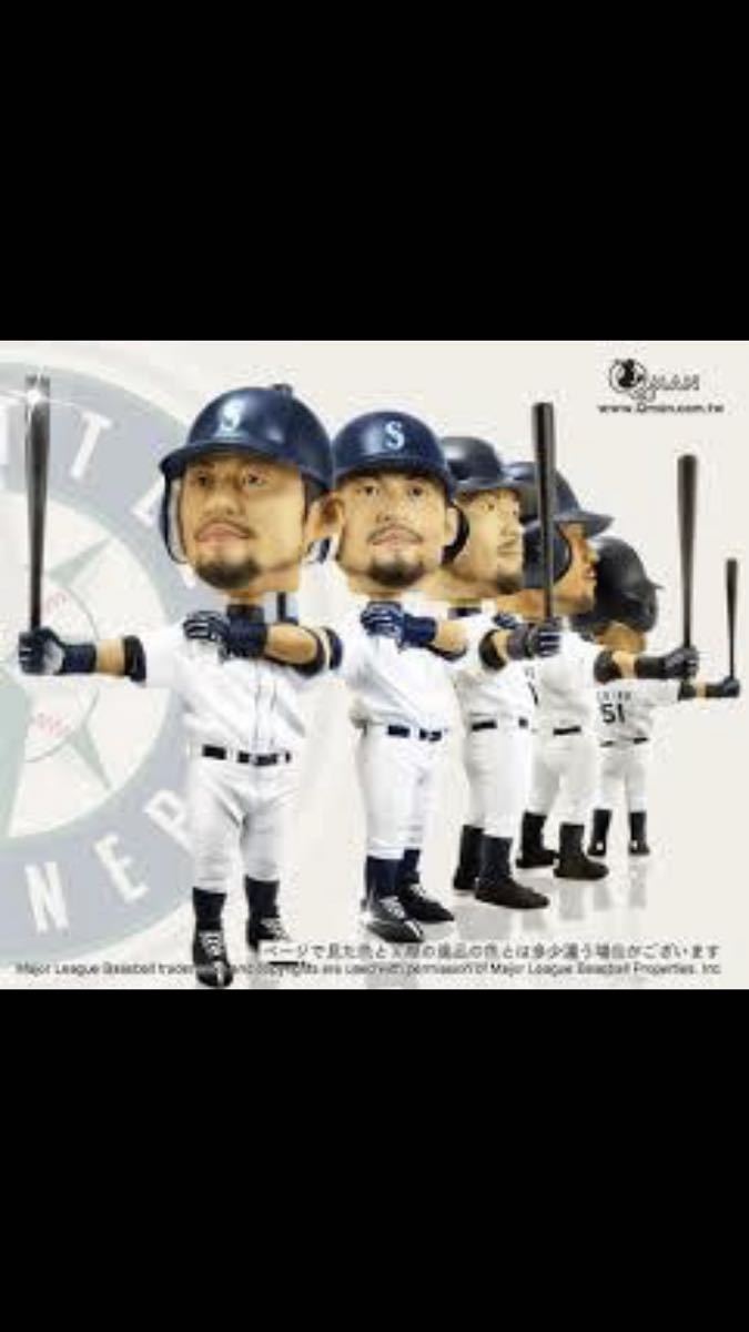 送料無料 完全未開封品 イチロー マリナーズ QMAN バブルヘッド 首振り