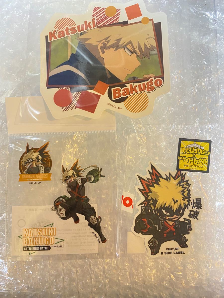 爆豪勝己 ステッカー 3点セット ヒロアカ 僕のヒーローアカデミア