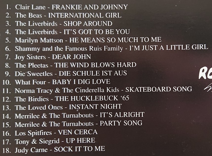 希少盤60年代女性ガレージ・ロックCD5枚[Girls In The Garage Volume 1