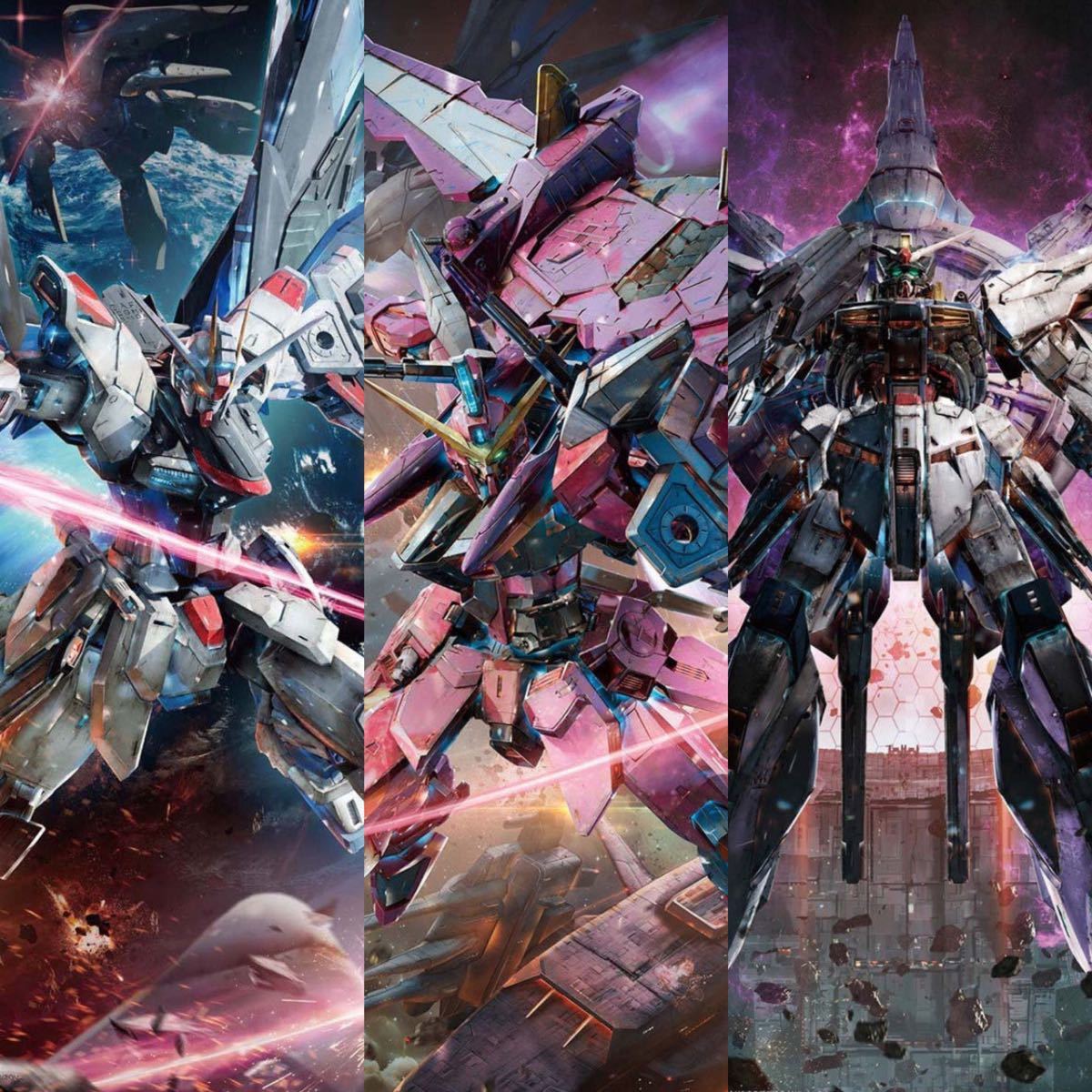 MG フリーダムガンダム ジャスティスガンダム プロヴィデンスガンダム