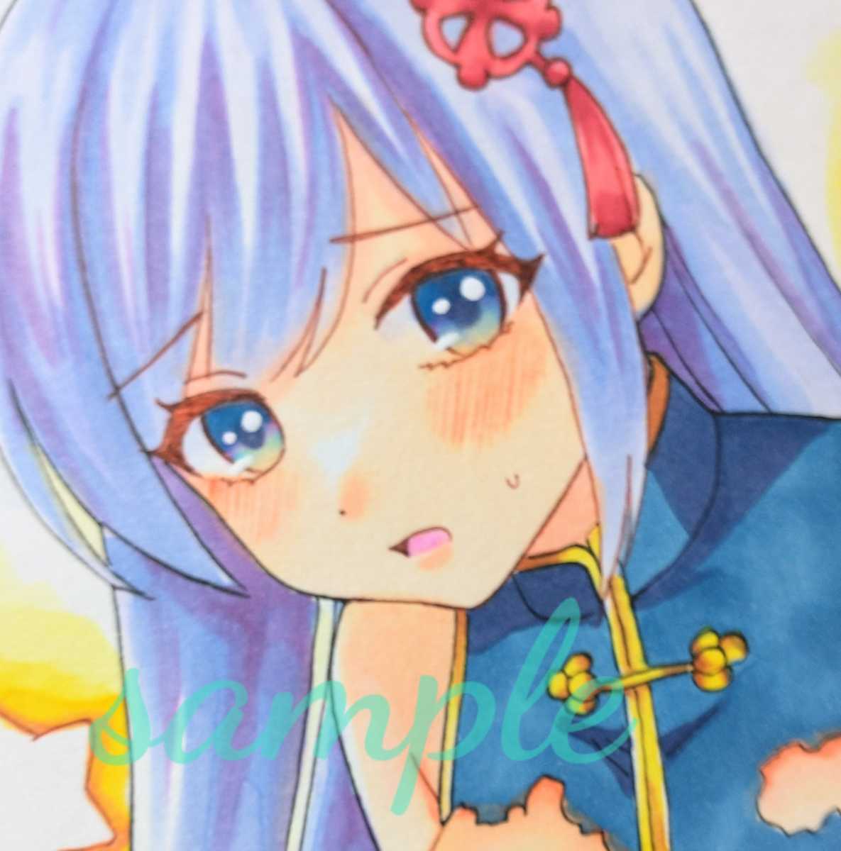 Yahoo!オークション - 手描きイラスト オリジナル 〈チャイナドレス〉A