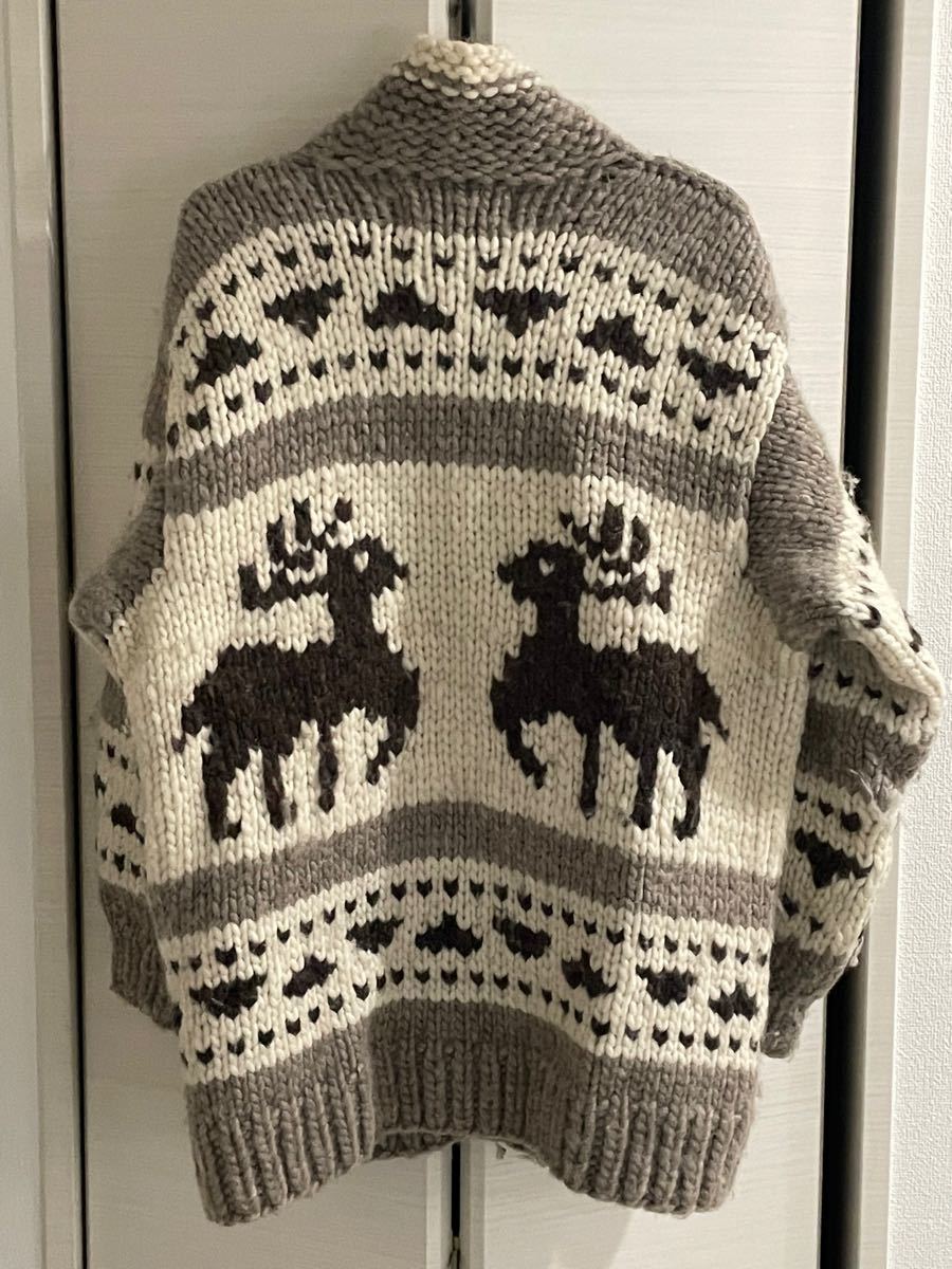 KANATA カウチンセーター カナダ製 カウチンニット 肉厚 ボタン