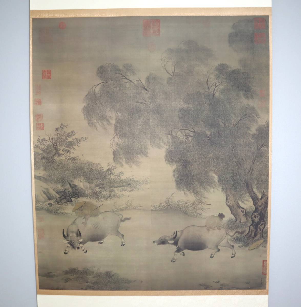 Yahoo!オークション - 中国絵画 宋李迪 『風雨帰牧図』 台北国立故宮博