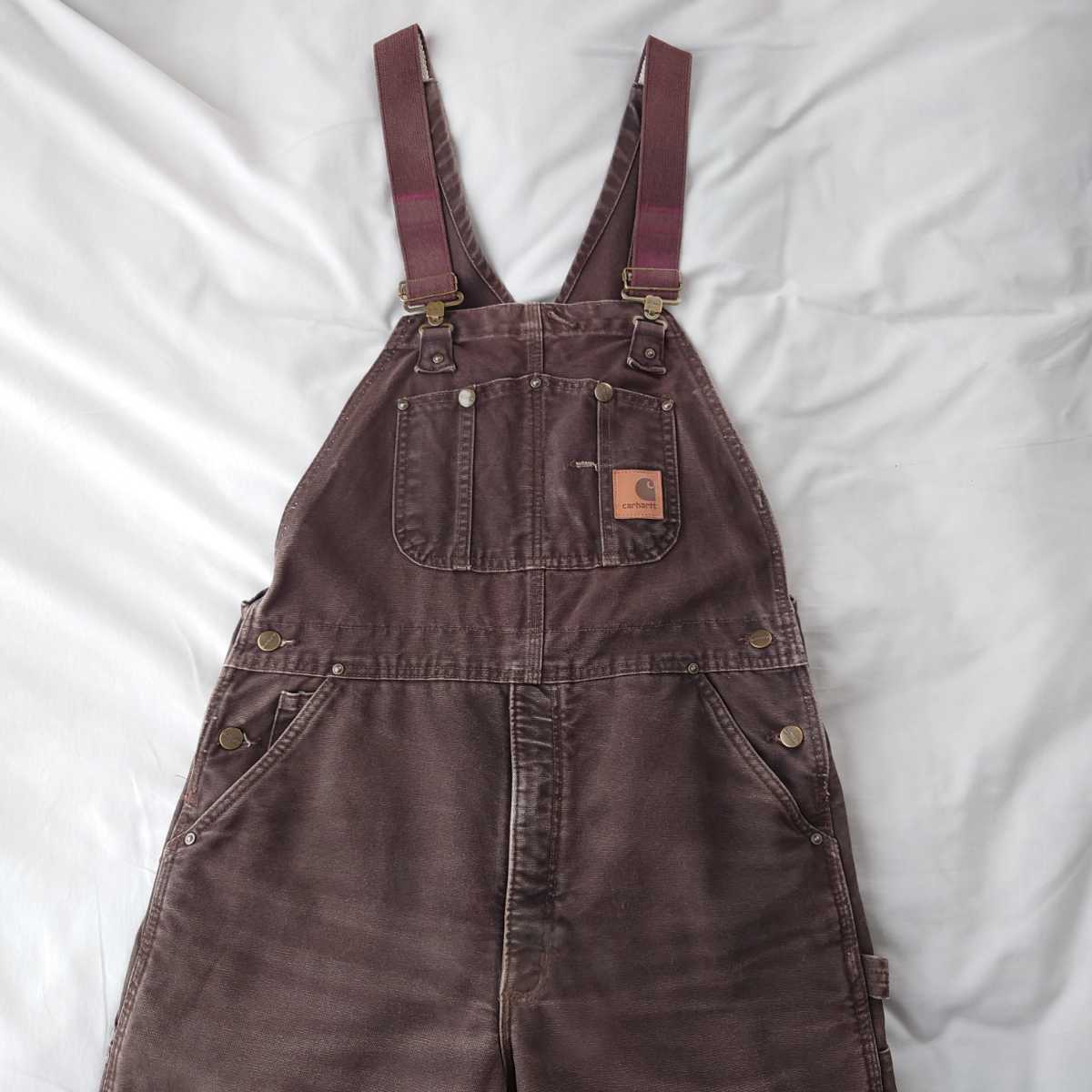 Carhartt カーハート ダック地 ダブルニーオーバーオール ダーク