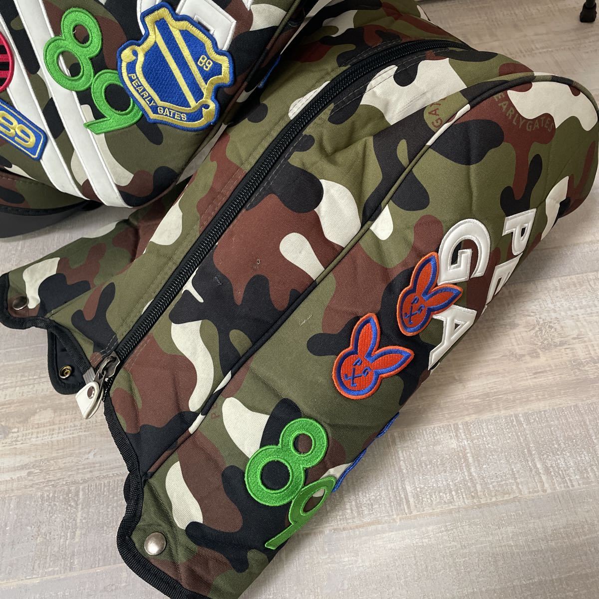 パーリーゲイツ キャディバッグ スタンド ワッペンカモ 迷彩｜Yahoo