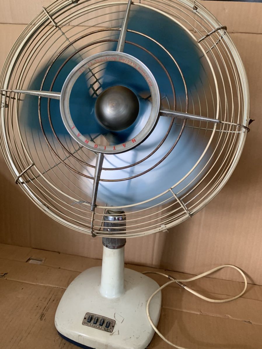 Yahoo!オークション - 昭和レトロ National 扇風機 レトロ扇風機 当時