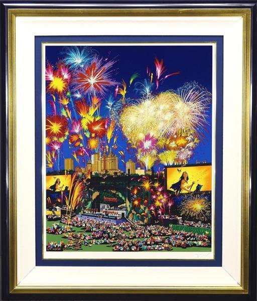 ヒロヤマガタ 絵画 「サントロペの絵画教室」 ヒロ ヤマガタ