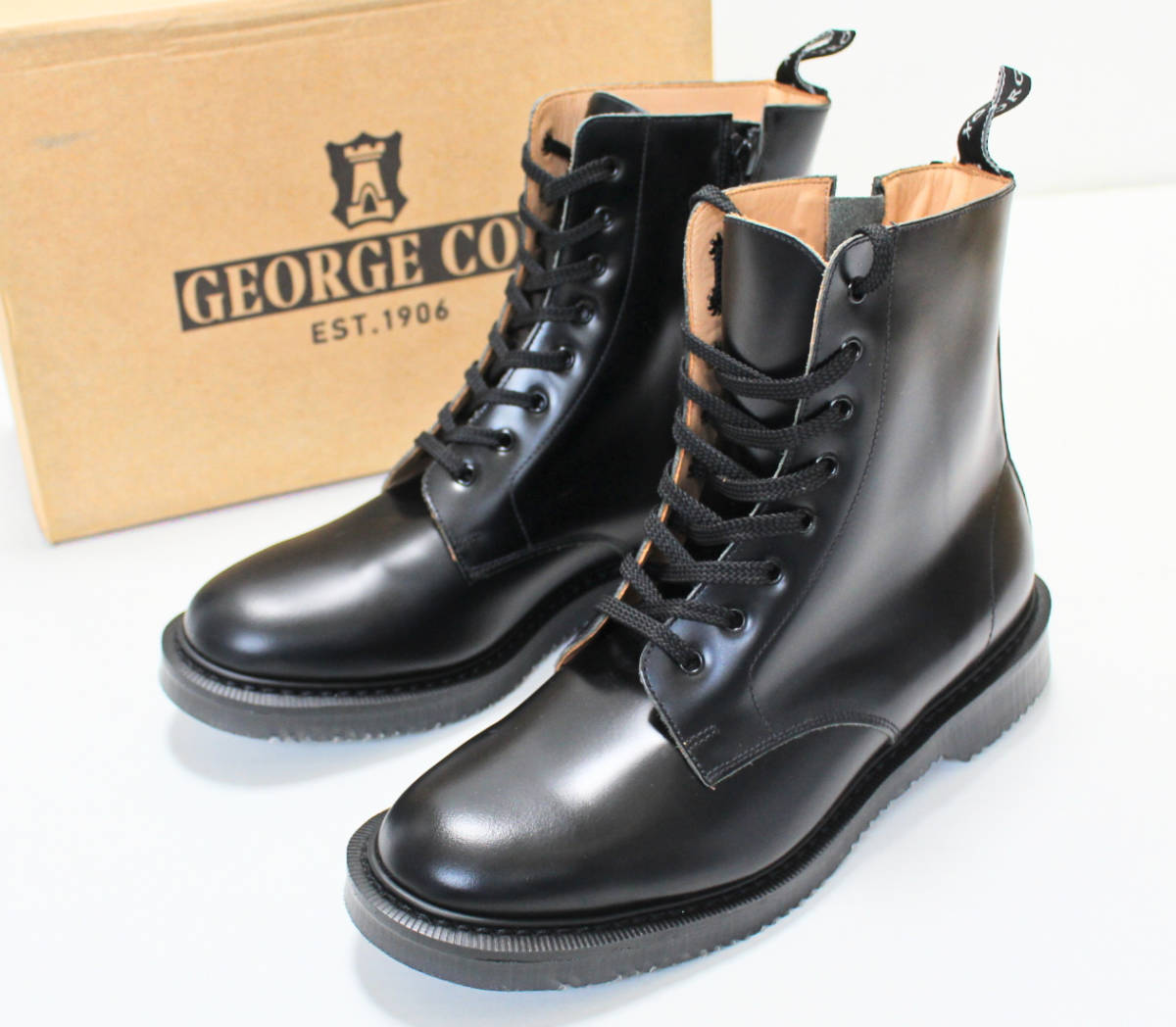 GEORGE COX ジョージコックス》新品 イングランド製 インサイドジップ