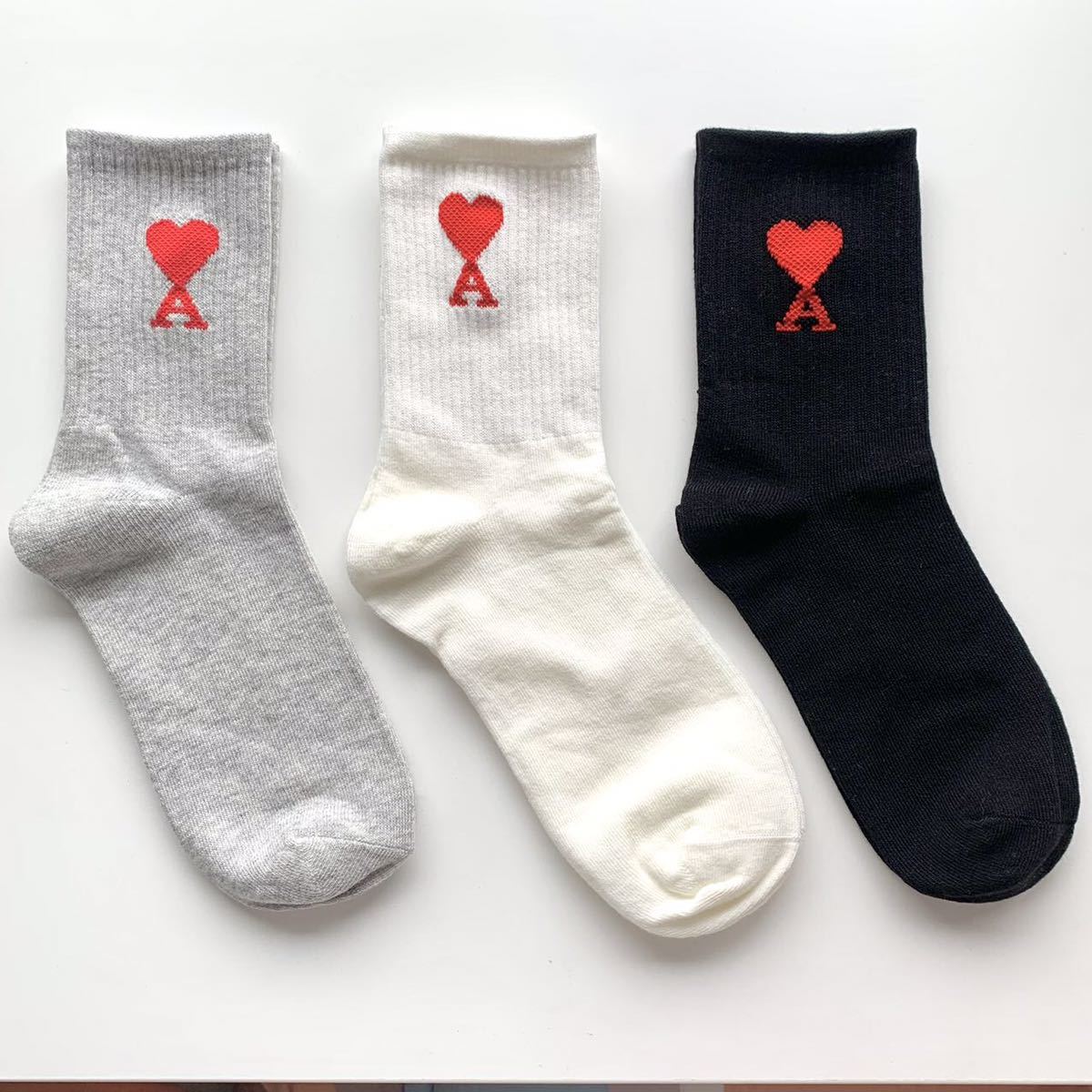 3足Dセット AMI 最新作 ami AMI Paris アミ・パリス ソックス｜Yahoo