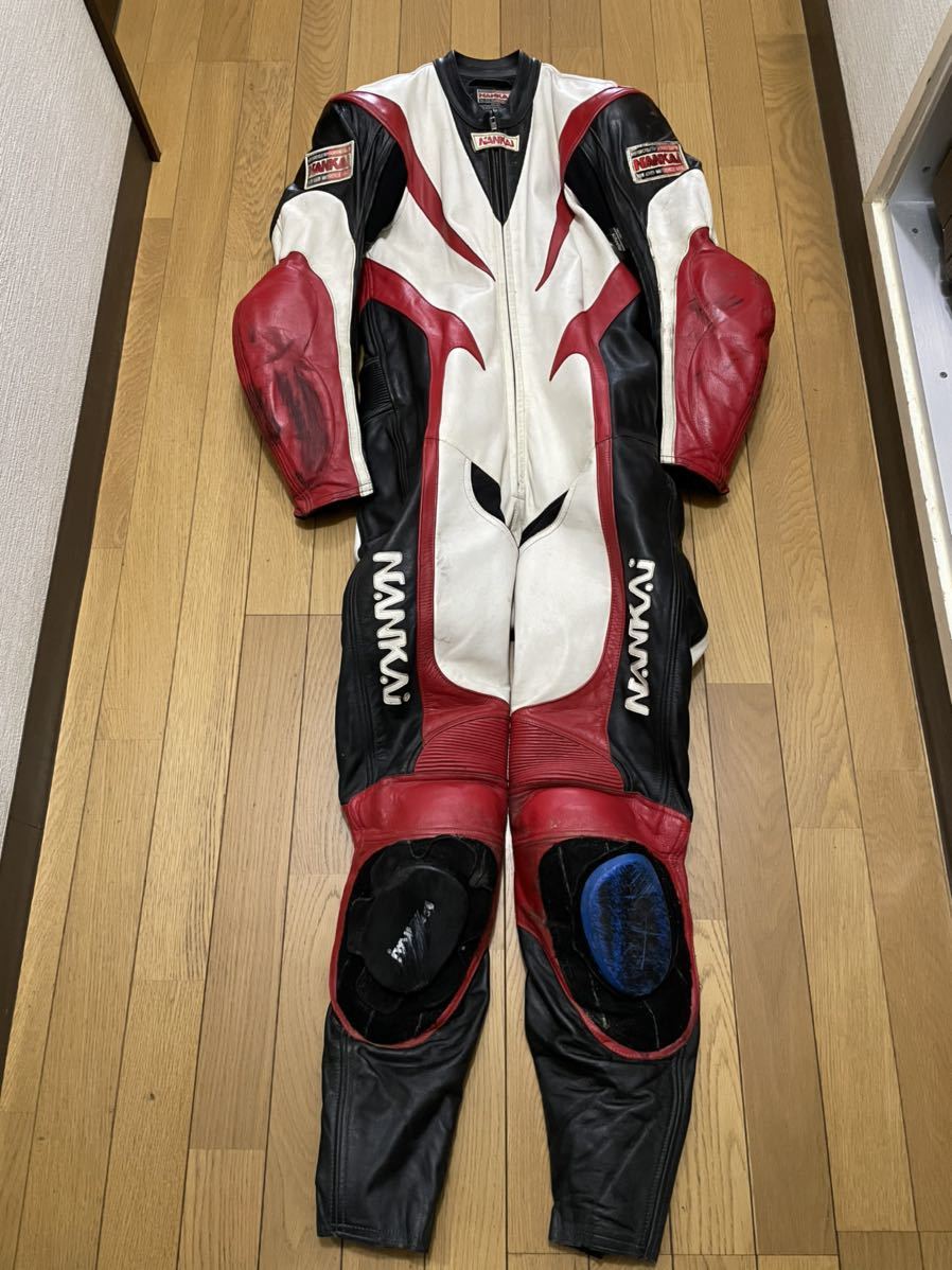 ライダー レーシングスーツ Sサイズ Top Rider 南海 革つなぎ Sサイズ