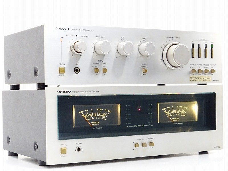 Yahoo!オークション - ONKYO P-9900/M-9900 プリアンプ/パワーアンプ