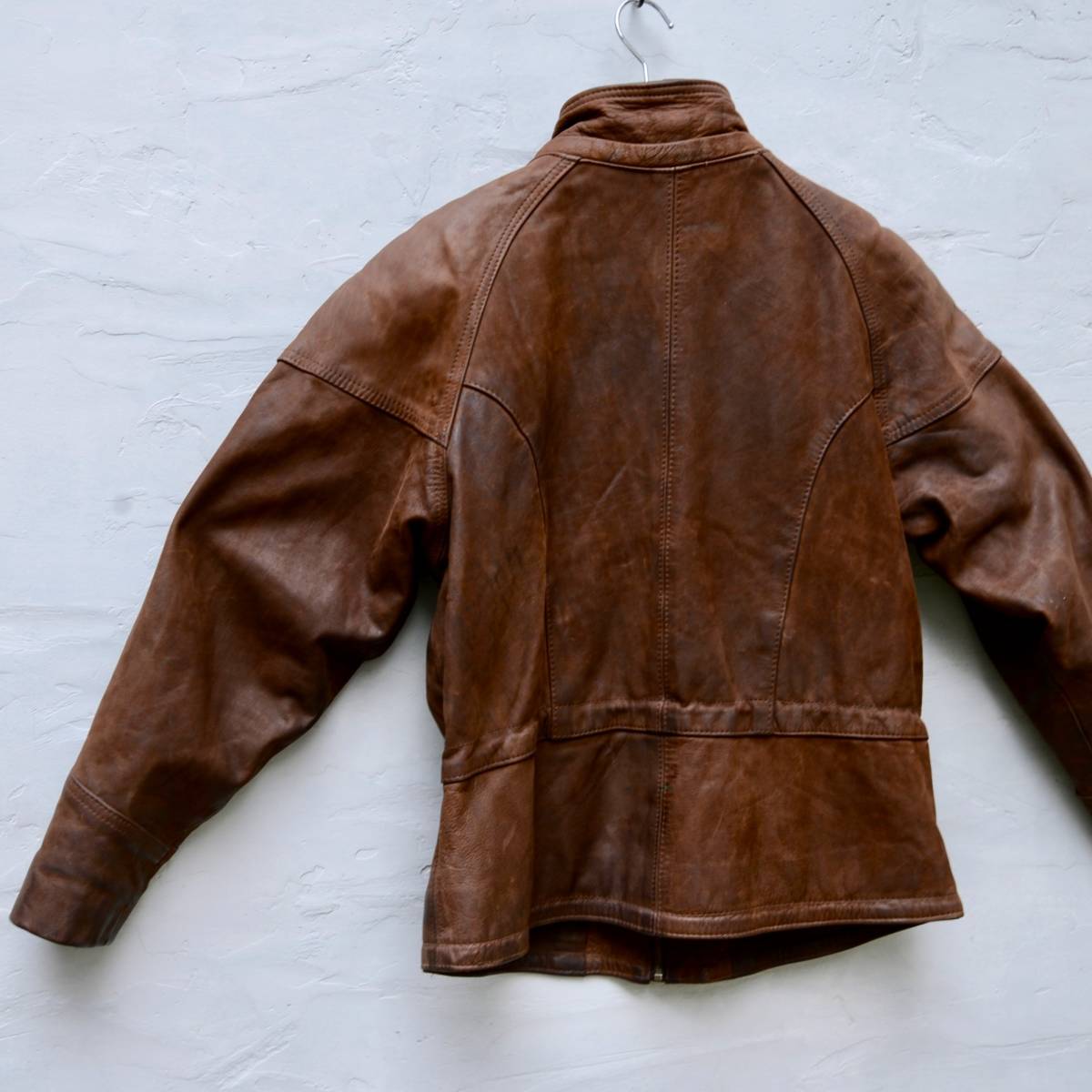 デザイン ユーロ ビンテージ ファイヤーマン オイルド レザー