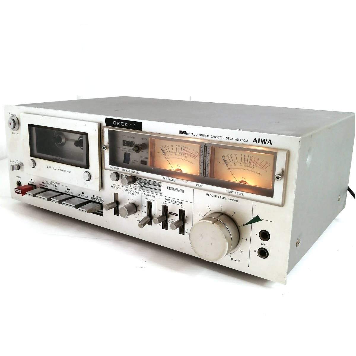 Yahoo!オークション - 【ジャンク】アイワAIWA カセットデッキ AD-F50M