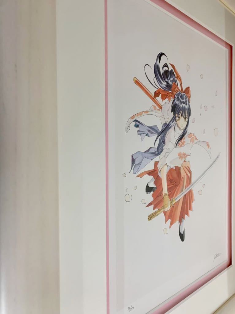 Yahoo!オークション - サクラ大戦 リトグラフ 藤島康介 「桜」 サイン