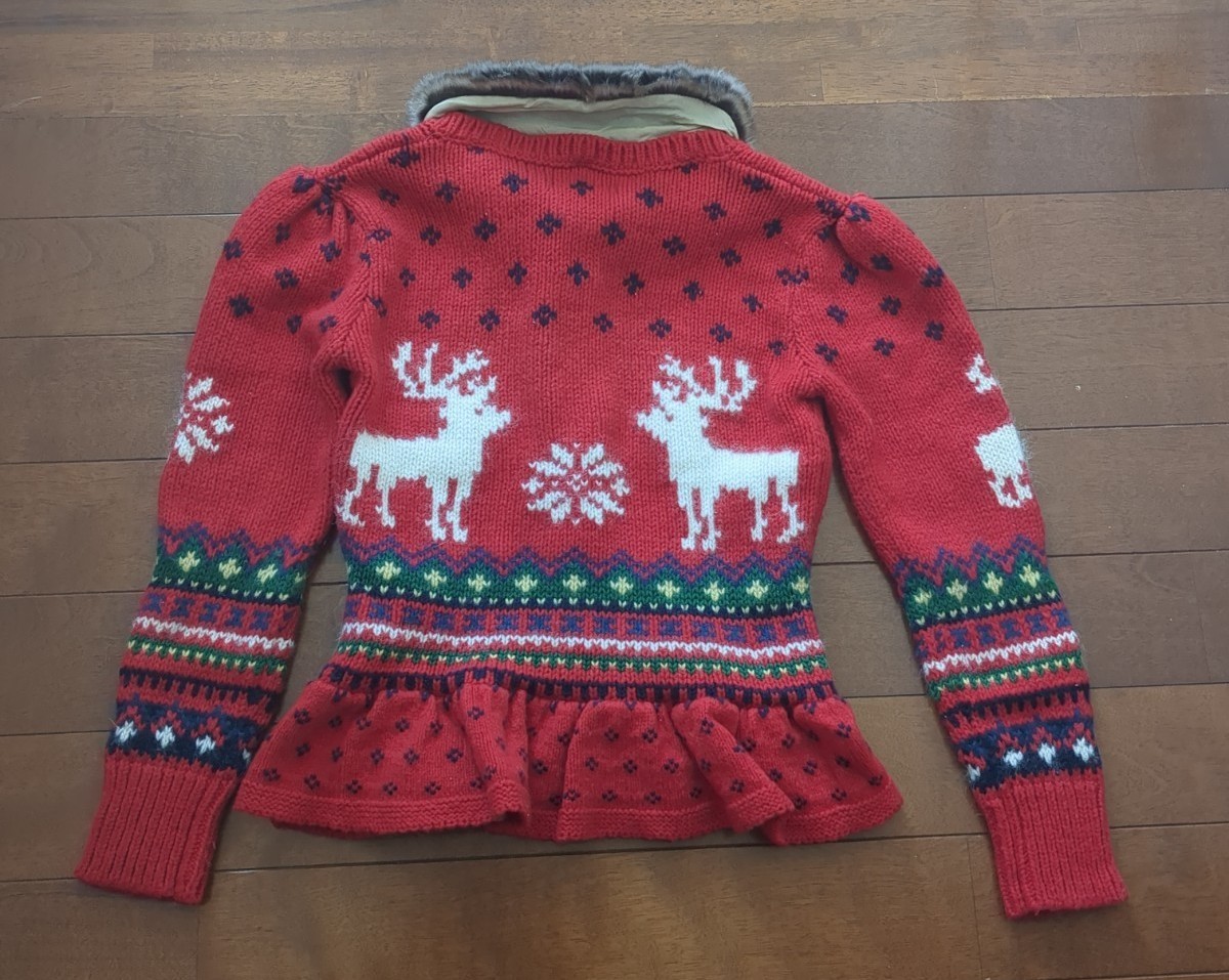 ラルフローレンノルディック柄カーディガンコンチョボタン☆希少☆