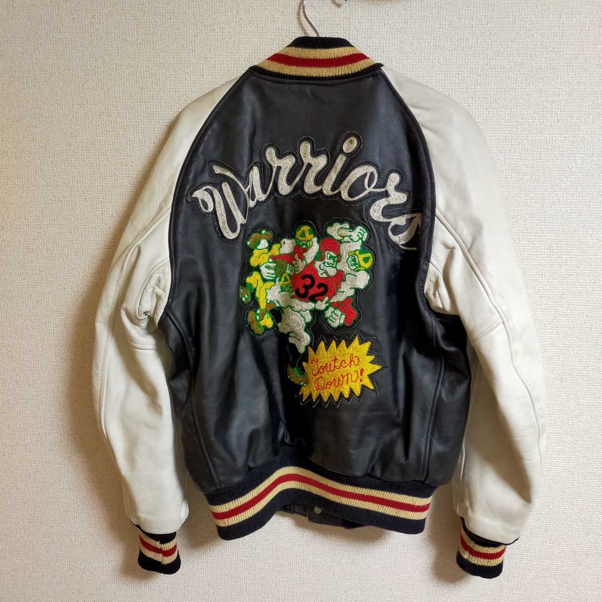 CATCHBALL キャッチボール 希少 オールレザー スタジアムジャンパー