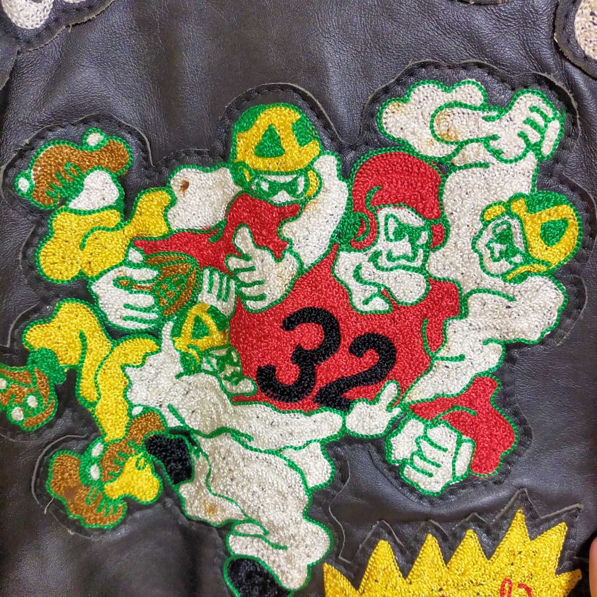 CATCHBALL キャッチボール 希少 オールレザー スタジアムジャンパー