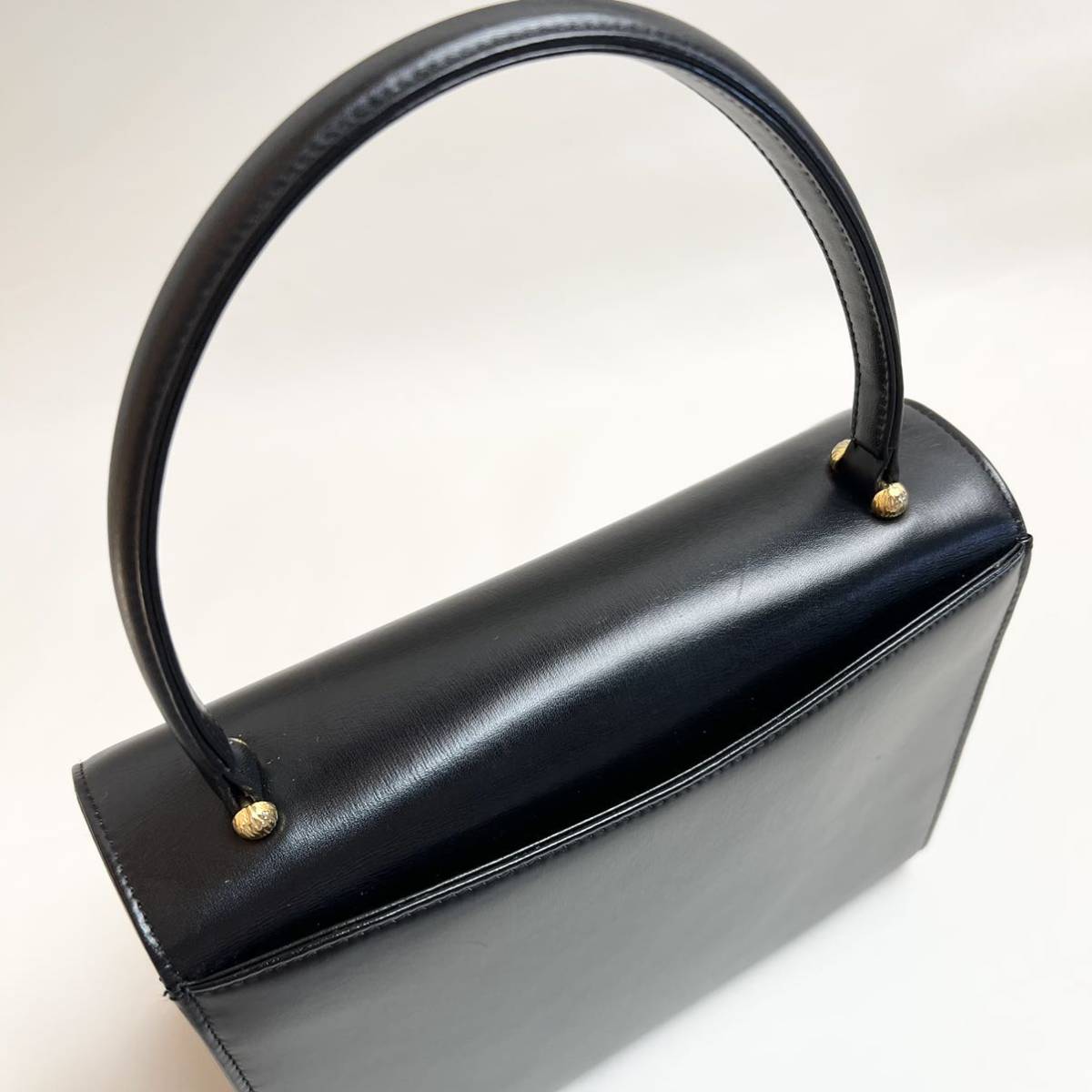 高級】皇室御用達 濱野皮革工芸 フォーマル ハンドバッグ 冠婚葬祭 お