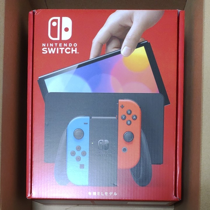 箱破損品 Nintendo Switch 有機ELモデル ネオンブルー ネオンレッド