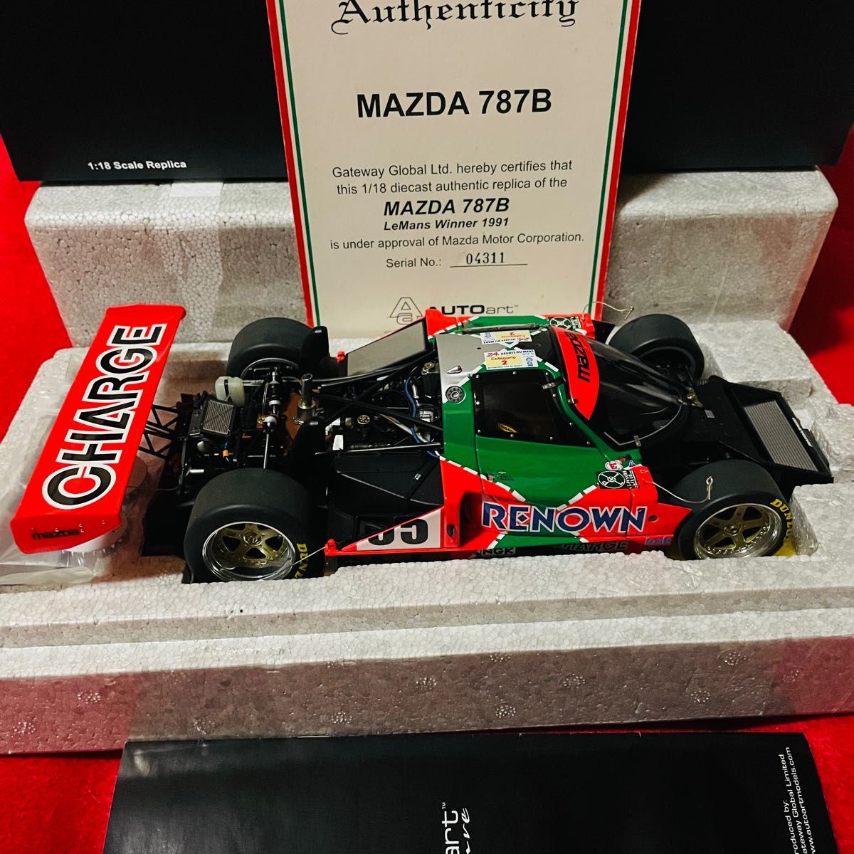 1/18 AUTOart チャージ レナウン マツダ 787B ル・マン 優勝｜Yahoo