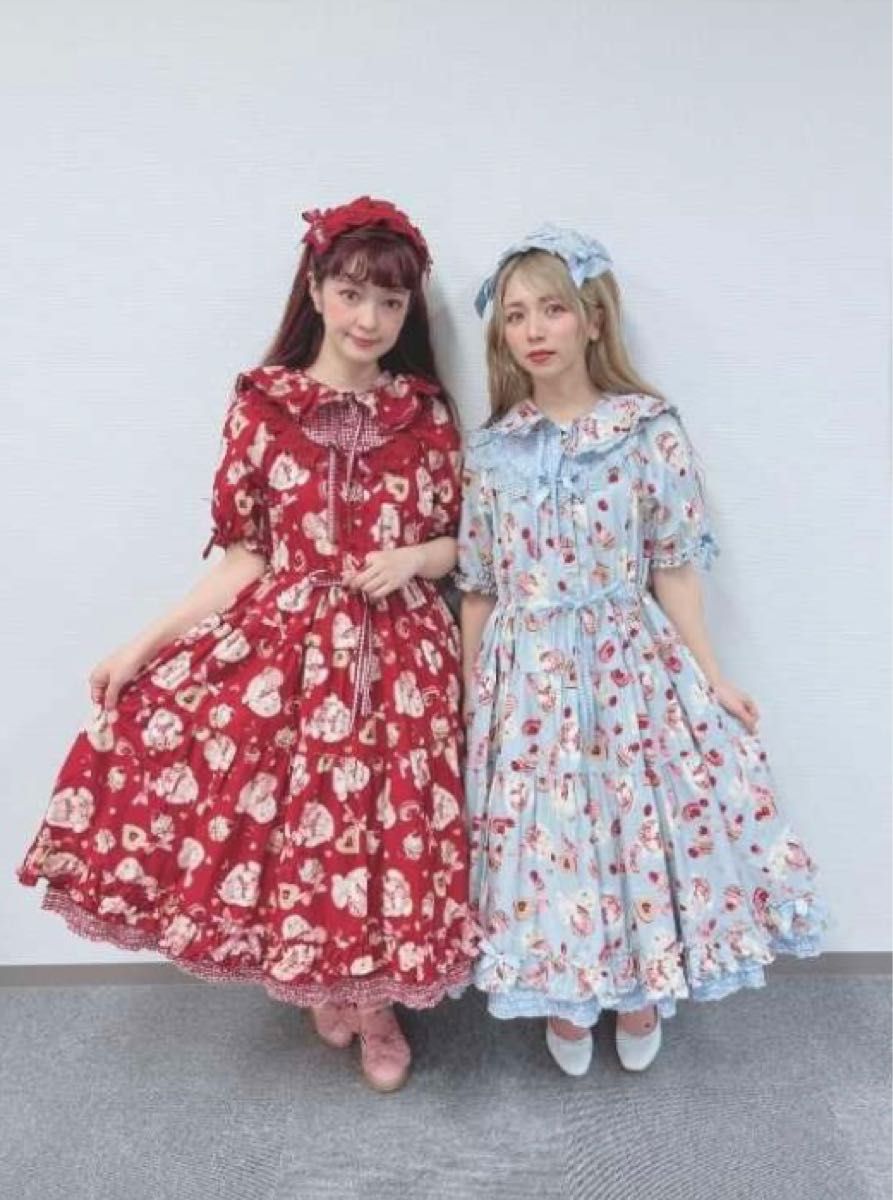 青木美沙子×ピンクハウスsweets lop ear bunnyミディワンピース