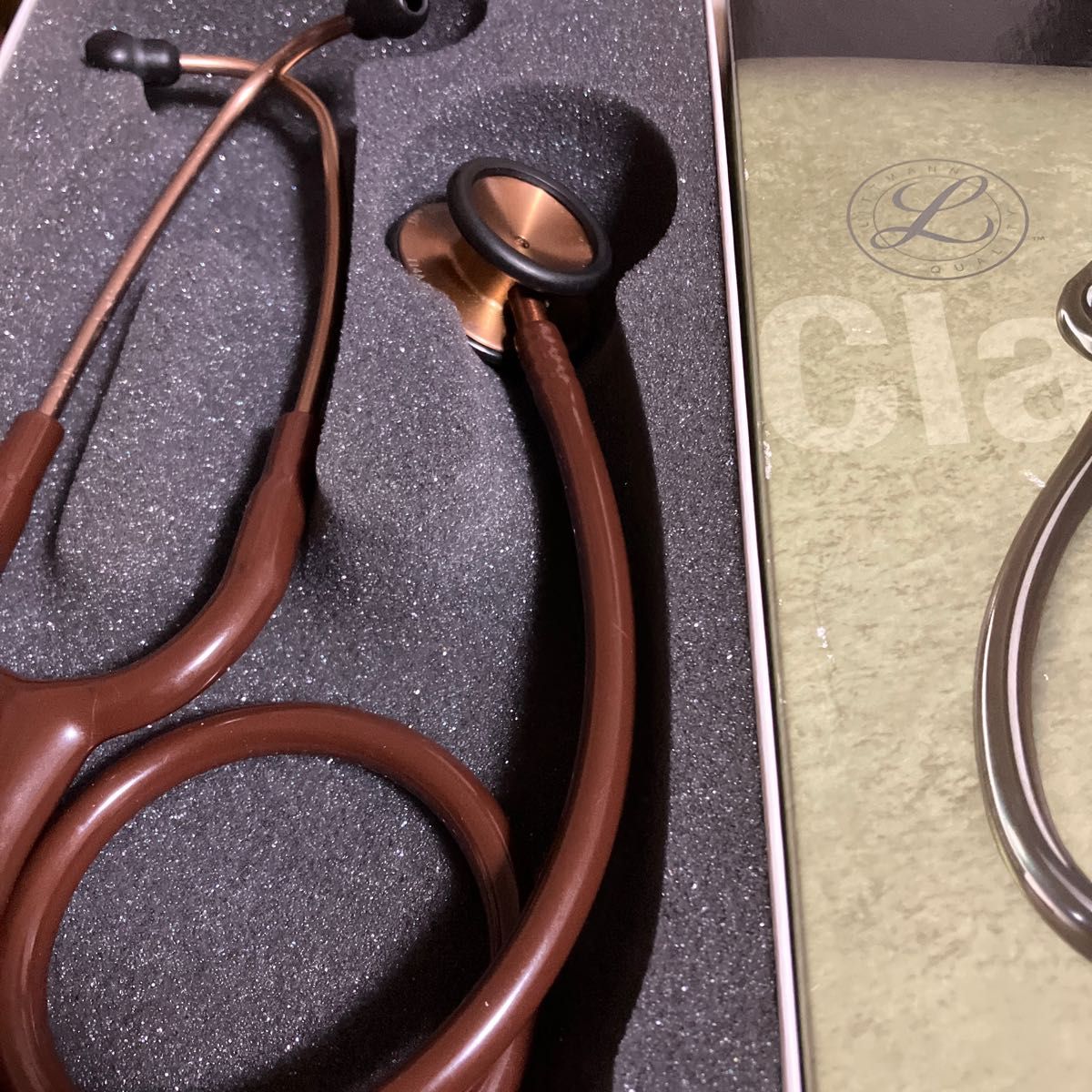 美品】 聴診器 リットマン クラシックⅡSE チョコレート ブラウン 名前
