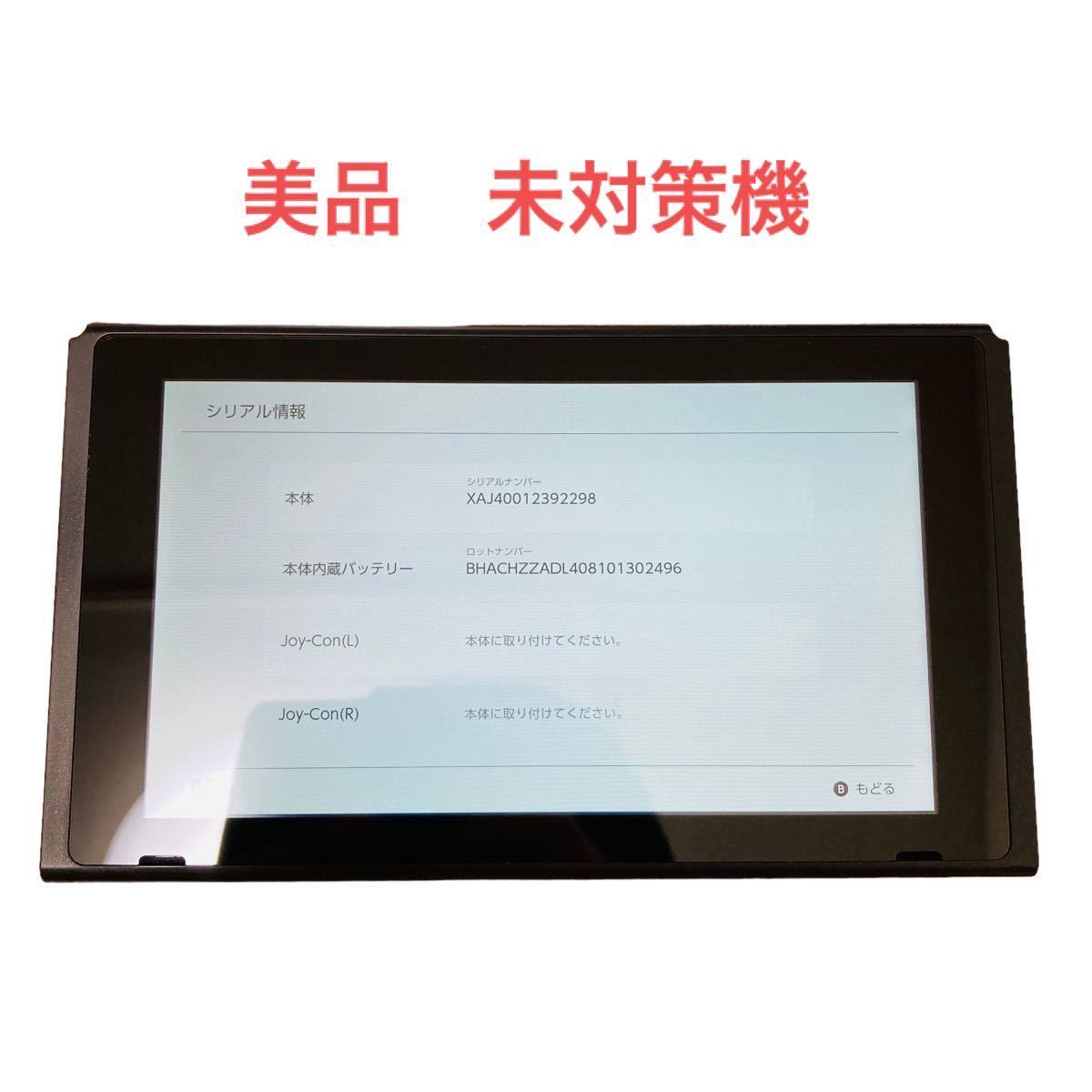 Nintendo Switch 本体 未対策機 初期型 動作良好 HAC-001 Nintendo