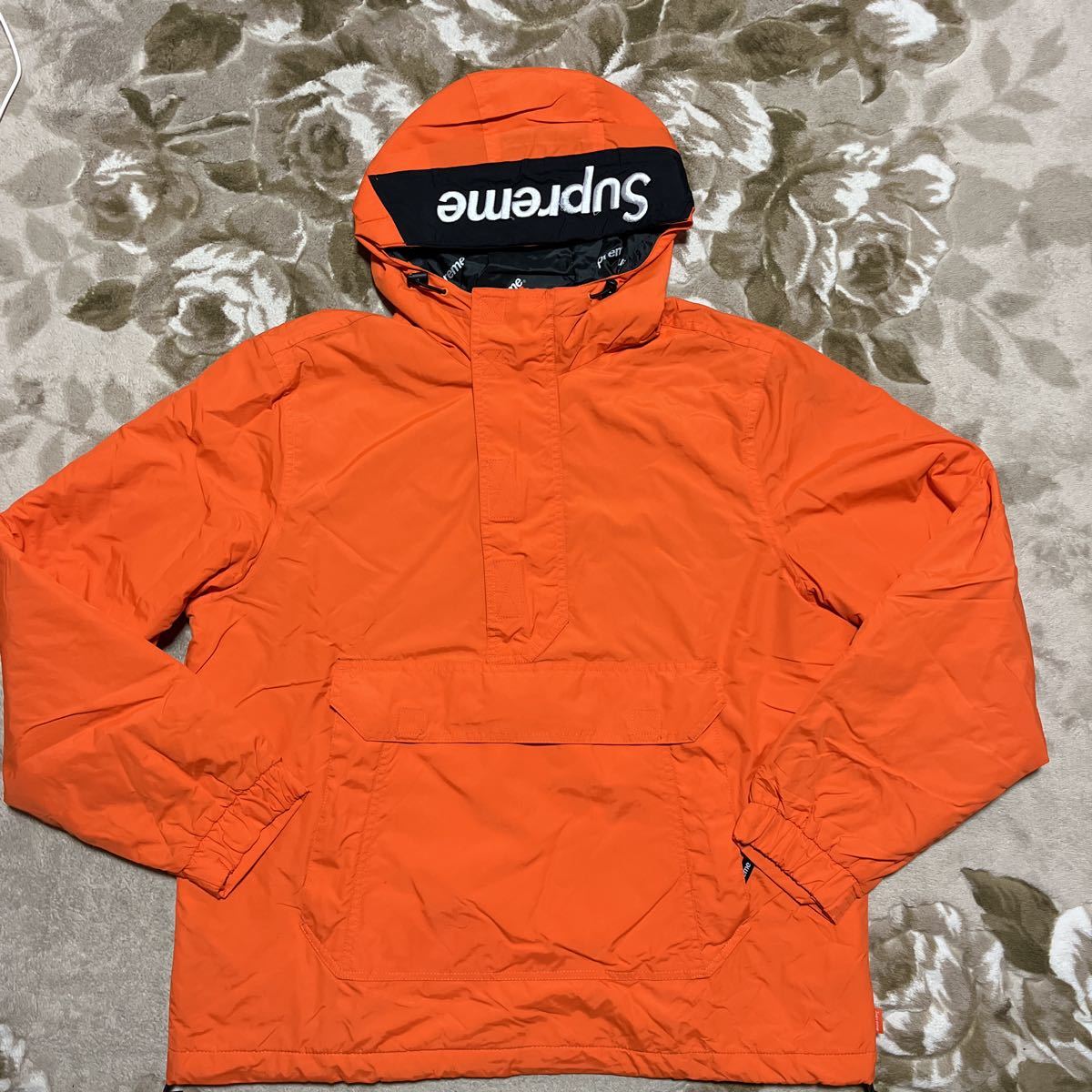 Yahoo!オークション - 17aw Supreme Hooded Logo Half Zip Pullover フ