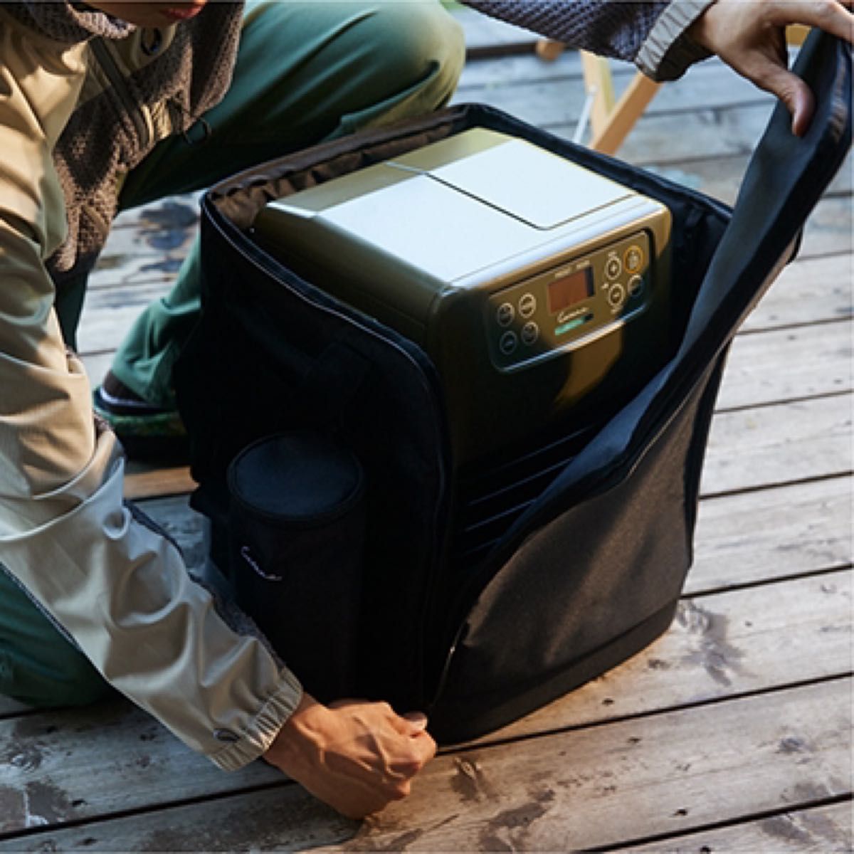 新品未開封 コロナ ポータブル電源対応石油ファンヒーター FH-CP25Y(G