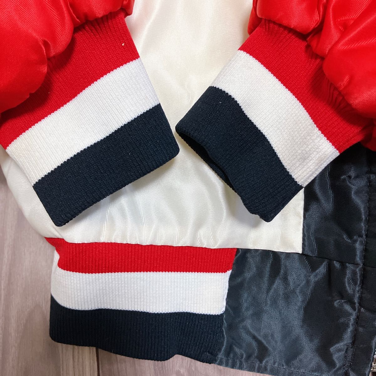 バトウィンBUTWIN 80sタグ スタジャン アワードジャケットナイロンXL