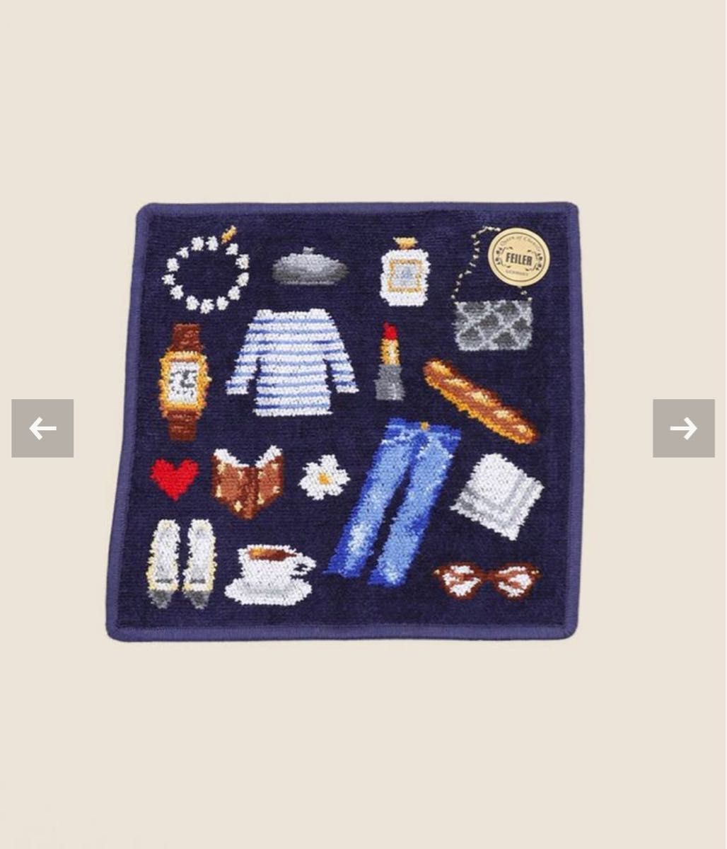 IENA ENFANT 【FEILER/フェイラー】別注 BONJOUR IENA 25 25 ハンカチ