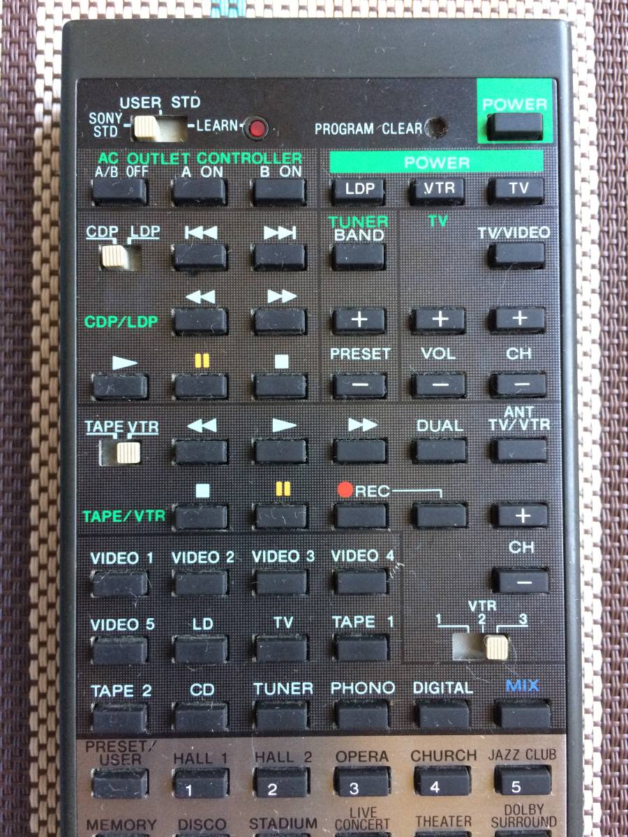 送料無料 SONY ソニー 純正 AVアンプ TA-AV850D用リモコン RM-P850