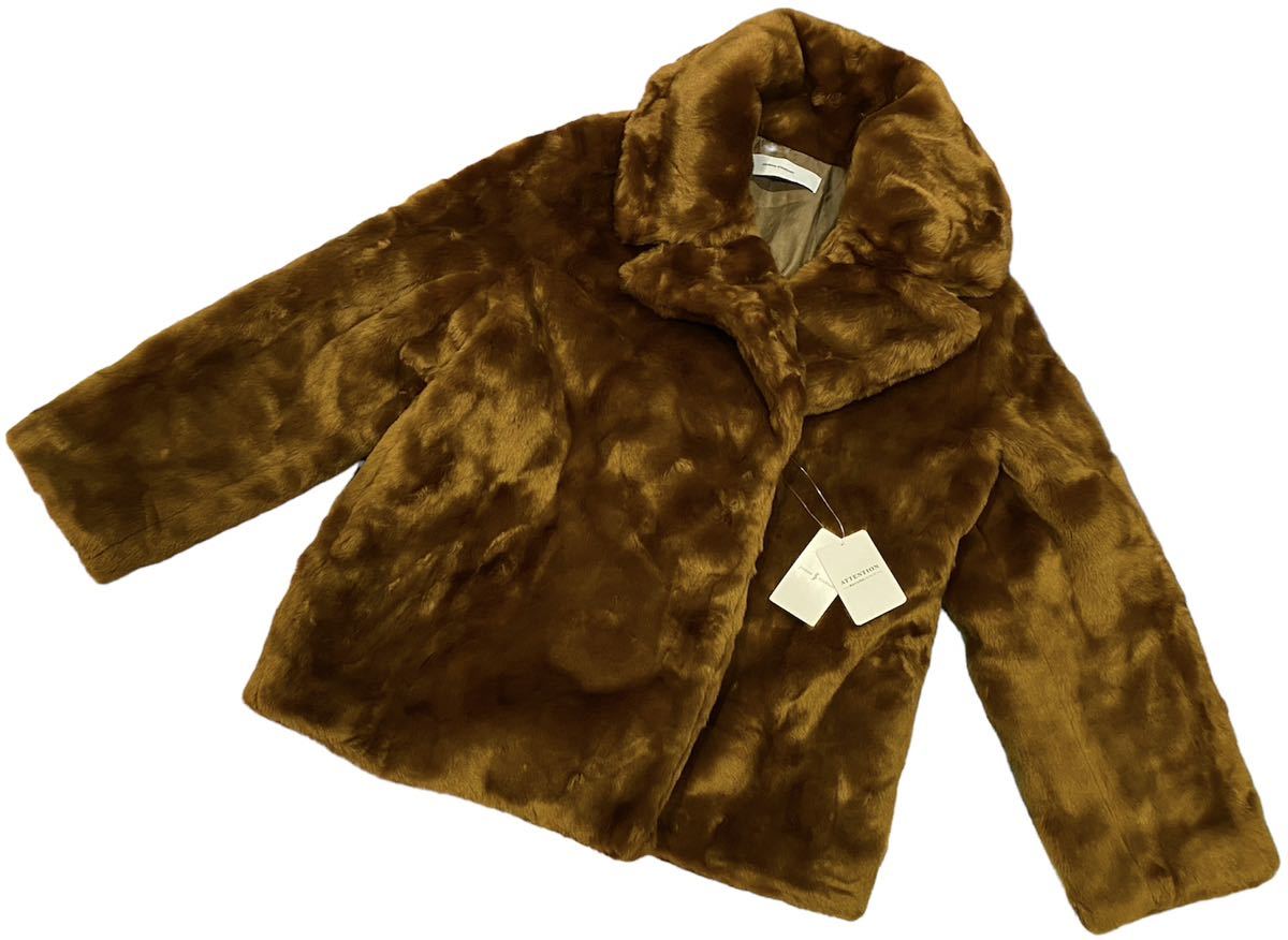 未使用】JOURNAL STANDARD ファーコート キャメル ゴージャス スムース