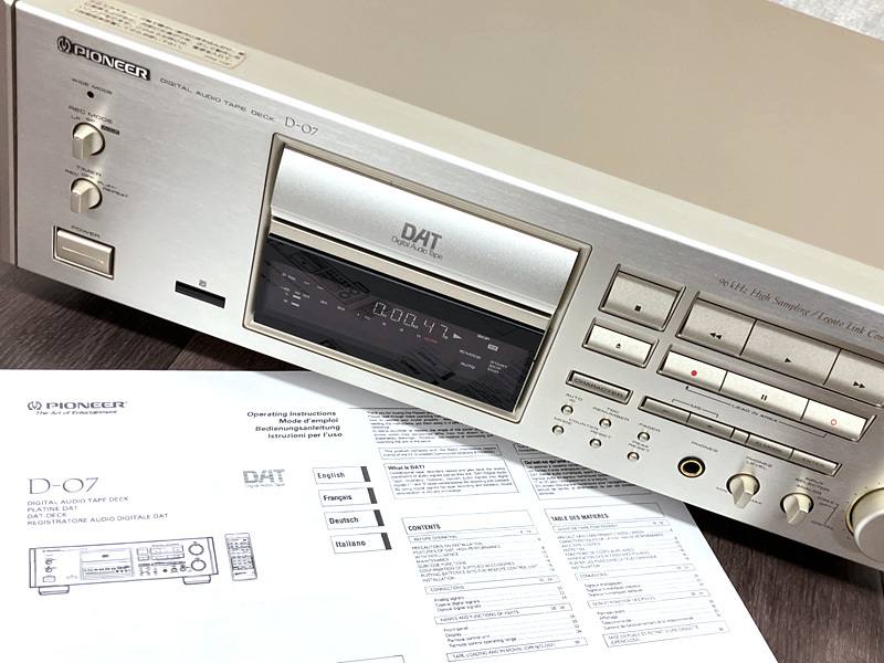 Yahoo!オークション - PIONEER D-07 DATデッキ パイオニア
