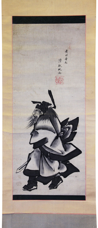 掛け軸 今尾景祥 作 松に月ほととぎす 絹本 日本画 軸装 茶道具 掛軸