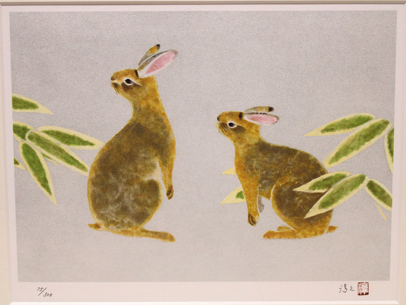 Yahoo!オークション - 【真作保証】上村淳之「卯」リトグラフ ED75/30