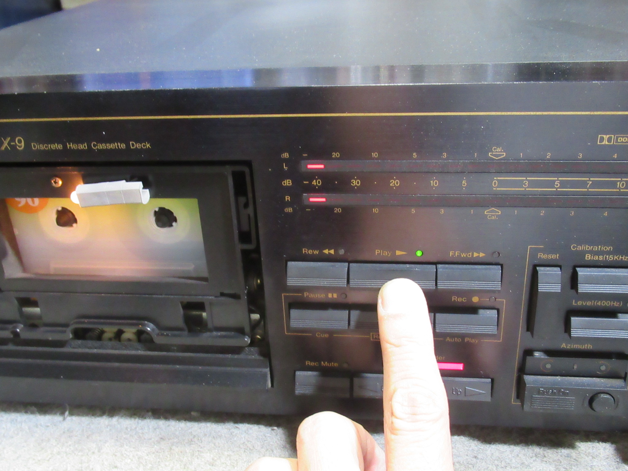 Nakamichi ZX-9 DDモーター基板修理、オレンジキャップ交換ほか