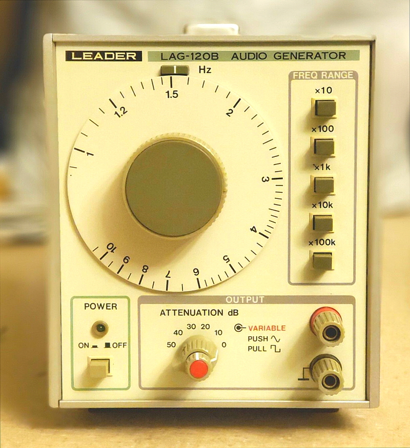 Leader LAG-120B, 오디오 시그널 제너레이터 - 빈티지 오디오 콘텐츠와