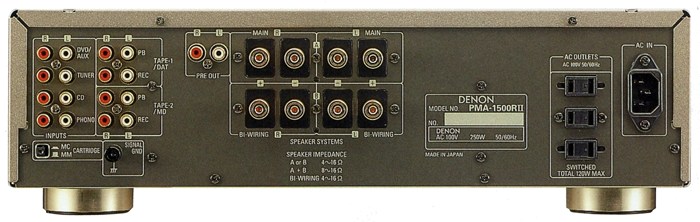 DENON PMA-1500RII Specifications Denon / Den On