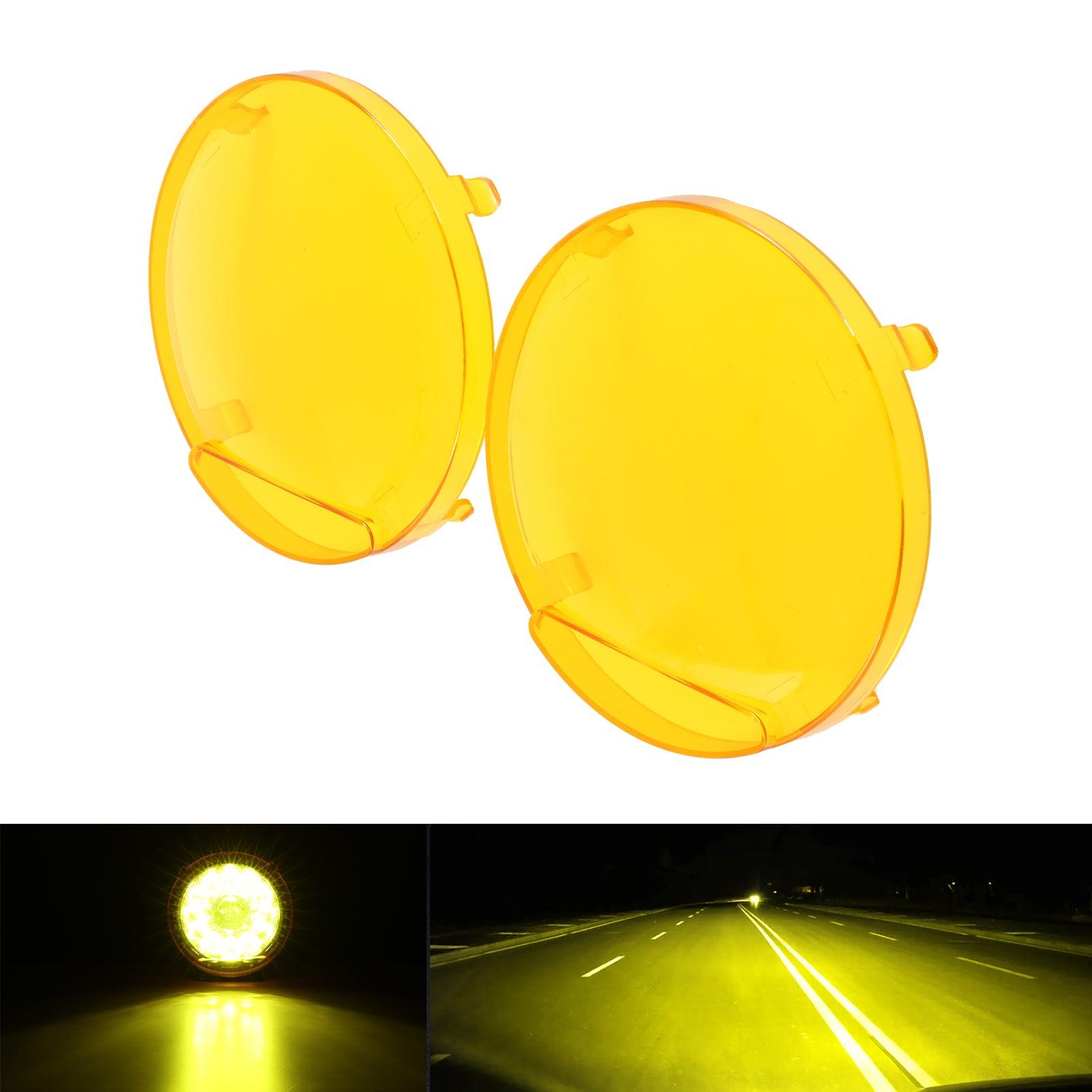 7 Inch/ 9 Inch Round LED Driving Light Amber Cover Light Shield