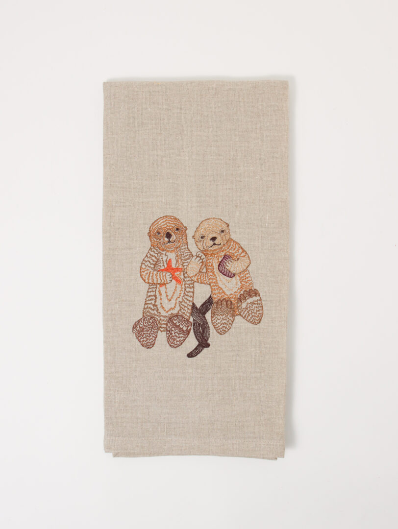 CORAL&TUSK ティータオル+刺繍カード 2点セット CORAL&TUSK ティー