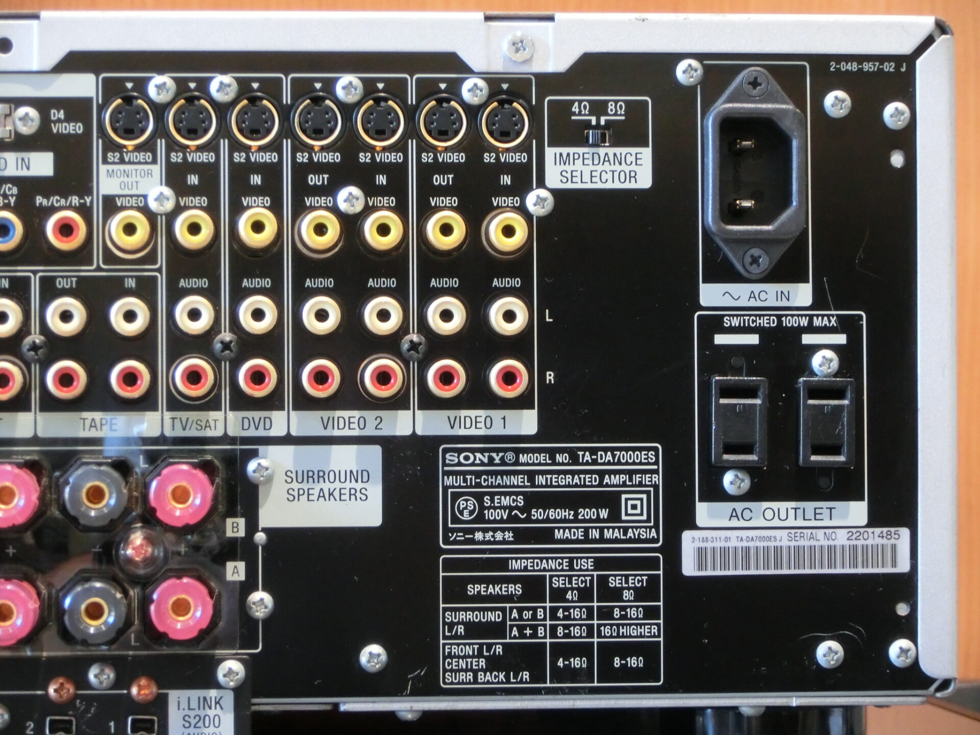 動作品】SONY TA-DA7000ES フルデジタルアンプ【定価24万円】 ソニー