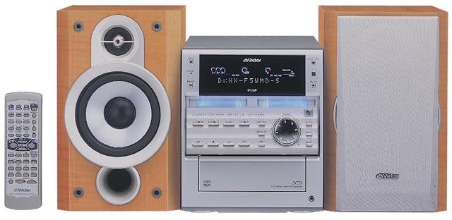 ビクター、ダブルMDと3枚CDチェンジャ搭載コンパクトコンポ