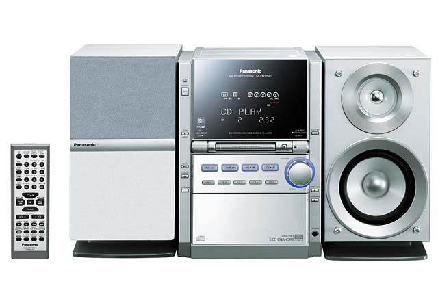 松下、「5CD一気録り」を高速化した5CDチェンジャ搭載コンポ