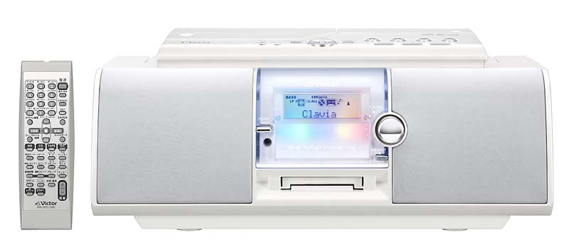 ビクター、リスニングポイントを設定できるMD/CDラジカセ