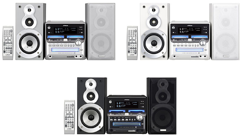 日本ビクター、ダブルMDデッキ搭載のCD/MD/カセットコンポ