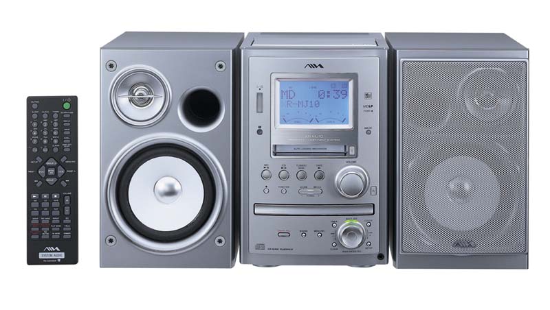 アイワ、“MEGAパワーサウンド”搭載のMDコンポ