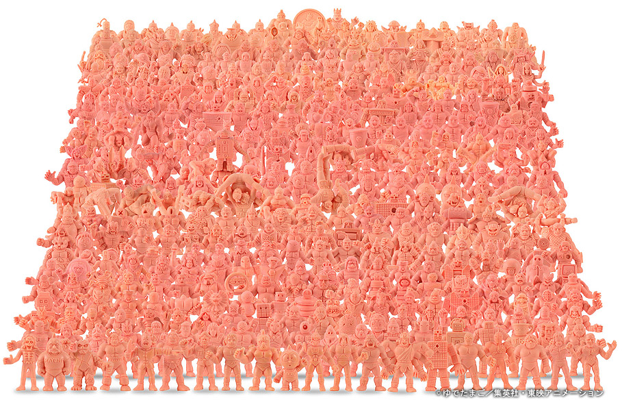 キン肉マンが自らDVD-BOX特典のキンケシを検品/梱包