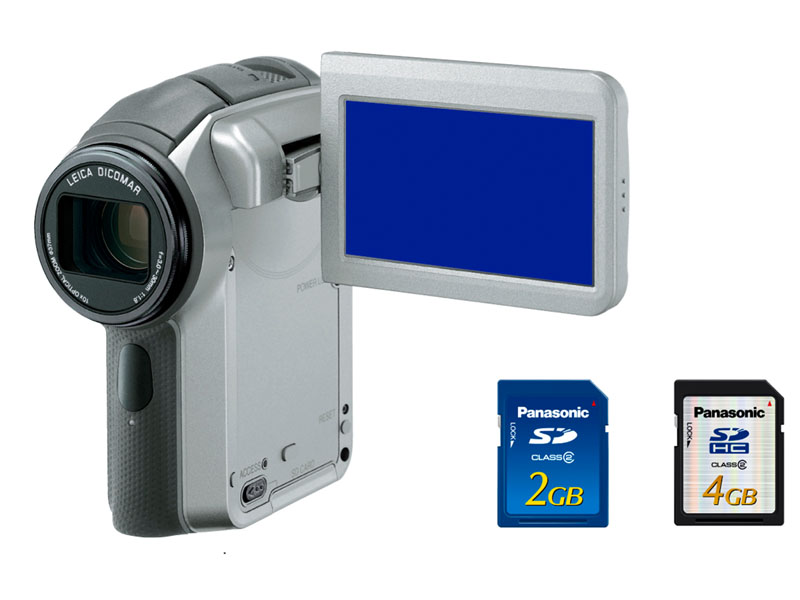 松下電器、光学手ブレ補正/3CCD搭載のSDムービーカメラ