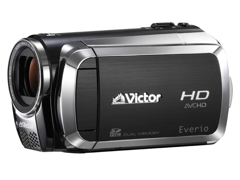 ビクター、「ダブルSDカード」対応の小型AVCHDカメラ